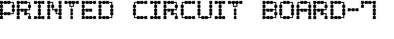 Printed Circuit Board-7 Font