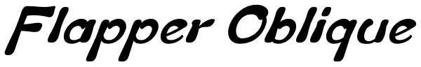 Flapper Oblique Font