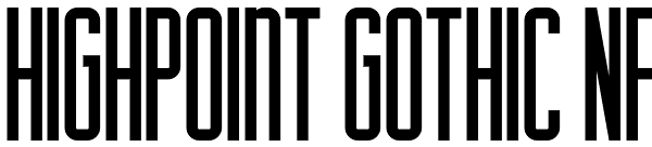 Highpoint Gothic NF Font