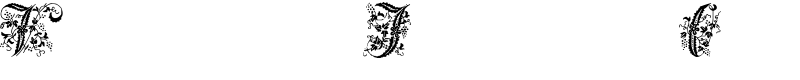 Victorian Initials One Font