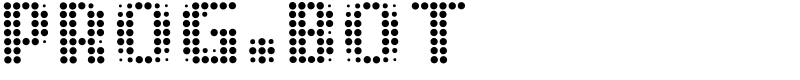 PROG.BOT Font
