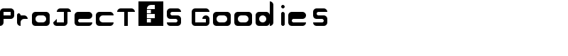 ProJecT's Goodies Font