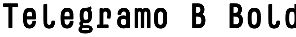 Telegramo B Bold Font