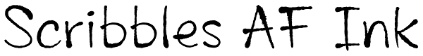 Scribbles AF Ink Font