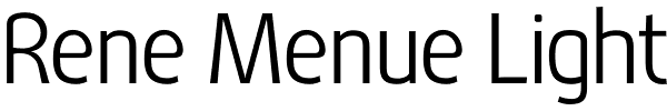 Rene Menue Light Font