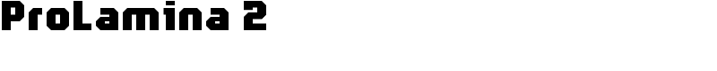 ProLamina 2 Font