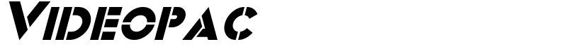 Videopac Font