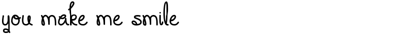 You Make Me Smile Font