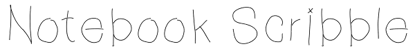 Notebook Scribble Font