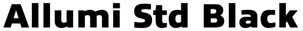 Allumi Std Black Font