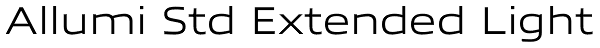 Allumi Std Extended Light Font