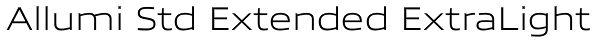 Allumi Std Extended ExtraLight Font