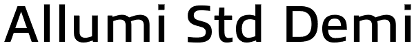 Allumi Std Demi Font