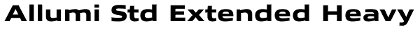 Allumi Std Extended Heavy Font