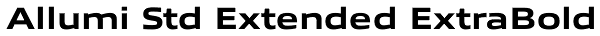 Allumi Std Extended ExtraBold Font