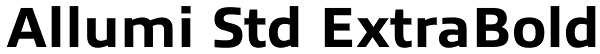 Allumi Std ExtraBold Font
