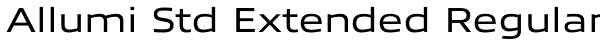 Allumi Std Extended Regular Font