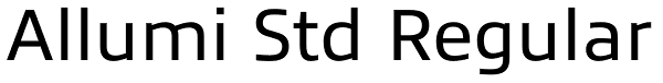 Allumi Std Regular Font