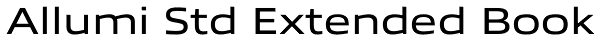 Allumi Std Extended Book Font