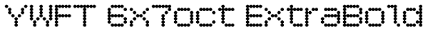YWFT 6x7oct ExtraBold Font