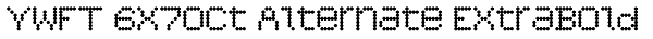 YWFT 6x7oct Alternate ExtraBold Font