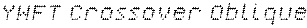 YWFT Crossover Oblique Font
