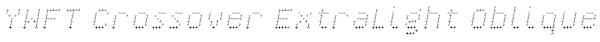 YWFT Crossover ExtraLight Oblique Font