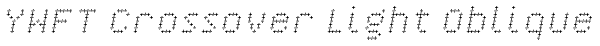 YWFT Crossover Light Oblique Font