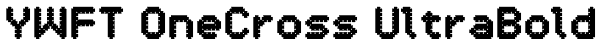 YWFT OneCross UltraBold Font