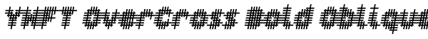 YWFT OverCross Bold Oblique Font