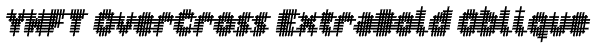 YWFT OverCross ExtraBold Oblique Font
