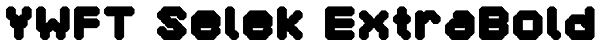 YWFT Selek ExtraBold Font