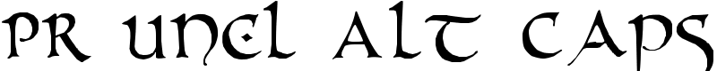 PR Uncl Alt Caps Font
