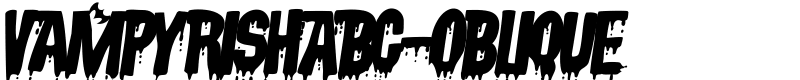 VampyrishABC-Oblique Font