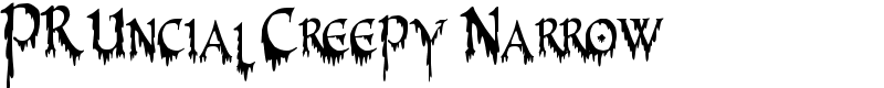 PR-Uncial Creepy Narrow Font