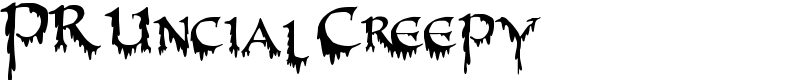 PR-Uncial Creepy Font