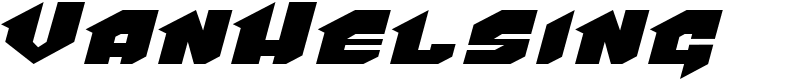 VanHelsing Font