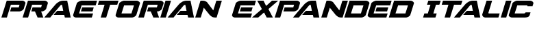 Praetorian Expanded Italic Font