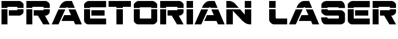 Praetorian Laser Font