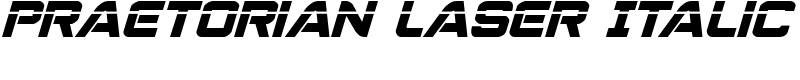 Praetorian Laser Italic Font