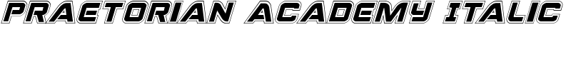 Praetorian Academy Italic Font