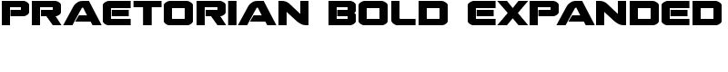 Praetorian Bold Expanded Font