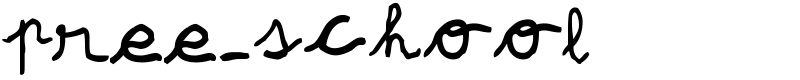 pree-school Font