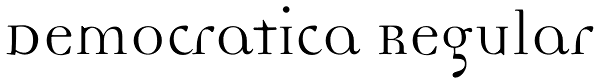 Democratica Regular Font