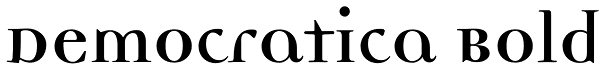 Democratica Bold Font