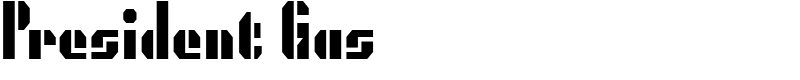 President Gas Font