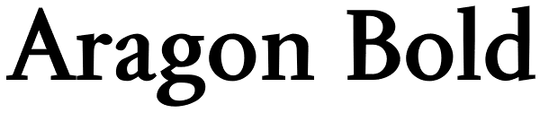 Aragon Bold Font