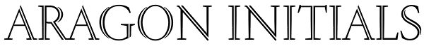 Aragon Initials Font