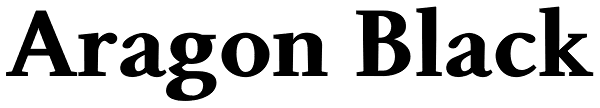Aragon Black Font