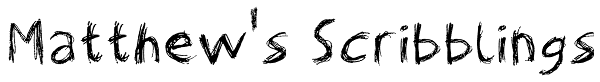 Matthew's Scribblings Font